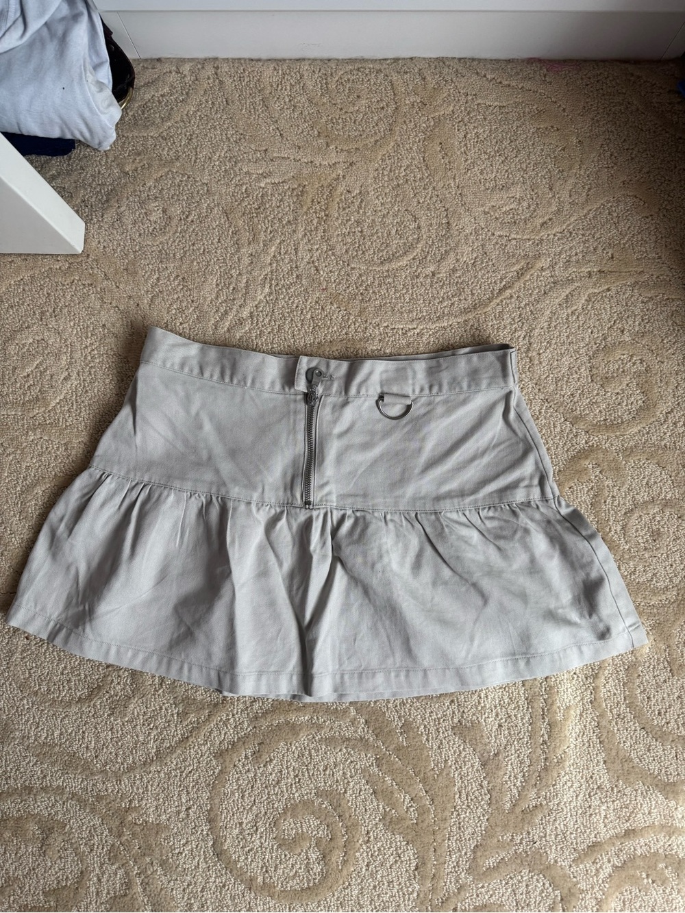 Beige mini skirt Y2K
